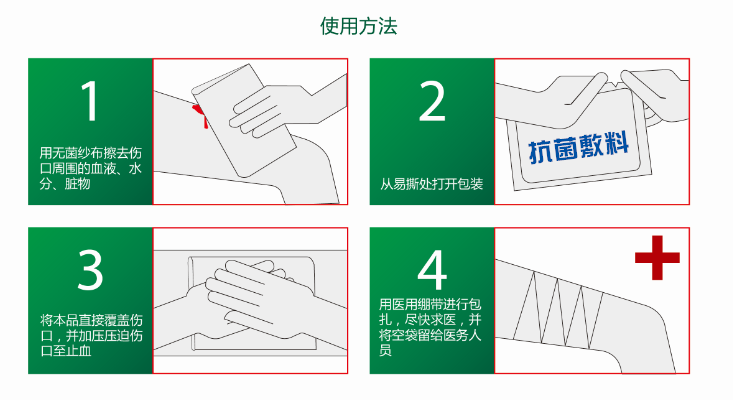 納米銀醫(yī)用抗菌敷料使用說(shuō)明